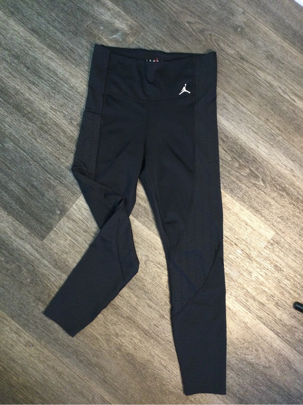 Jordan Womens Black Athletic Leggings